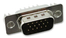 AMPHENOL FCI 10090928-P154XLF D Sub Connector, 15 Contacts, Plug, DE, High Density Series, Steel Body, Solder