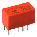 KEMET EC2-12SNU Signal Relay, DPDT, 12 VDC, 2 A, EC2 & EE2 Series, Through Hole, Latching Single Coil