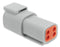 AMPHENOL SINE/TUCHEL ATM04-4P Connector Housing, ATM Series, Receptacle, 4 Ways, ATM Series Pin Contacts