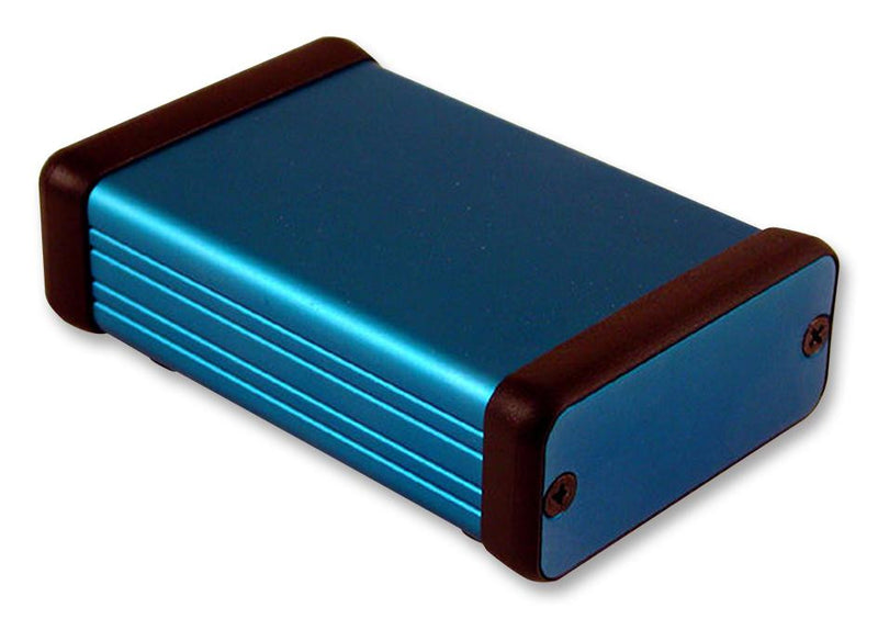 HAMMOND 1455C801BU Metal Enclosure, 1455 Series, Extruded With Metal End Panels, Handheld, Aluminium, 23 mm, 54 mm