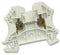 Weidmuller 103680 WDU2.5 WHITE 103680 WHITE DIN Rail Mount Terminal Block 2 Ways 30 AWG 12 4 mm&Acirc;&sup2; Screw 25 A