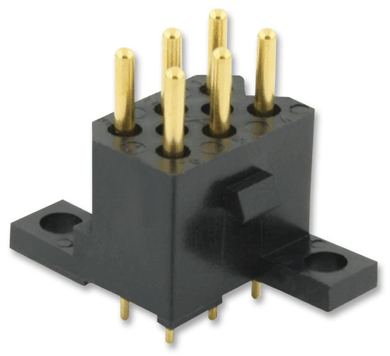 SOURIAU SMS6GE4 Rectangular Power Connector, Qikmate SMS Series, Through Hole, Plug, 6 Contacts, 5.08 mm, Pin