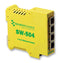 BRAINBOXES SW-504 4-Port Industrial Ethernet Switch, DIN Rail Mountable