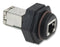 TE CONNECTIVITY 1546413-3 Sealed Ethernet, 8 Contact, Receptacle, Adaptor, In-Line, Bulkhead Mount, Gold Plated Contacts
