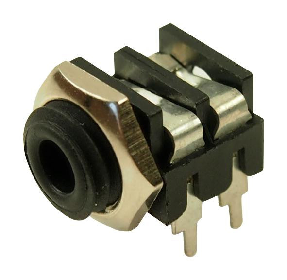 CLIFF ELECTRONIC COMPONENTS CL1384 Phone Audio Connector, 2 Contacts, Jack, 3.5 mm, PCB Mount, Nickel Plated Contacts