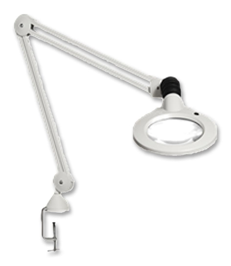 GLAMOX LUXO KFL026234 Lamp, Magnifying, 11W, KFM LED, 5 Diopter, Table Mount, 1m Adjustable Arm, EU/UK Plug