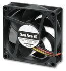 SANYO DENKI - SANACE FANS 9GA0812P4H001 Axial Fan, San Ace 80 Series, 12 V, DC, 80 mm, 25 mm, 37 dBA, 51.5 cu.ft/min