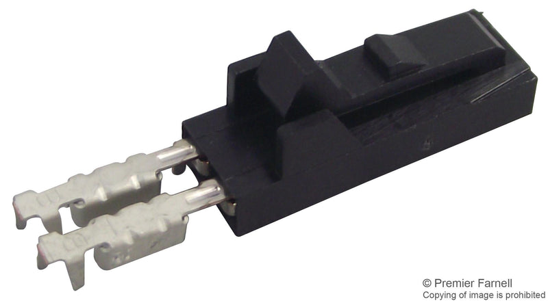 AMP - TE CONNECTIVITY 5-103957-1 Wire-To-Board Connector, 2.54 mm, 2 Contacts, Receptacle, AMPMODU MTE Series, Crimp, 1 Rows