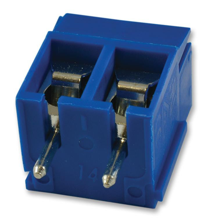 MULTICOMP MA522-500M02 Wire-To-Board Terminal Block, 5 mm, 2 Ways, 22 AWG, 14 AWG, Screw