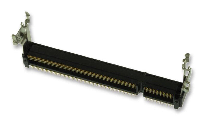 AMP - TE CONNECTIVITY 1612618-4 Memory Socket, SODIMM Socket, 200 Contacts, Copper Alloy, Gold Plated Contacts