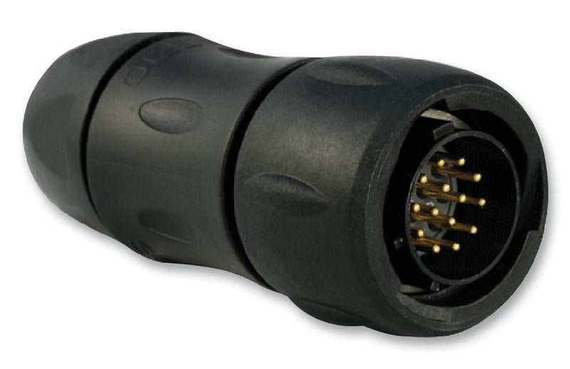 SOURIAU UTS6JC12E14P Circular Connector, Trim Trio UTS Series, Straight Plug, 14 Contacts, Solder Pin, Bayonet