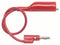 POMONA 1166-48-2 Test Lead, Crocodile Clip to 4mm Banana Plug, Red, 5 A, 1.219 m