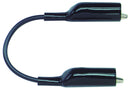 POMONA AL-B-24-0 Test Lead, Crocodile Clip to Crocodile Clip, Black, 60 V, 5 A, 609.6 mm