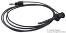 POMONA 3782-60-0 Minigrabber&reg; Test Clip to Stacking Banana plug, 60", Black