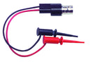 POMONA 5305 Test Lead, SMD Grabber, BNC Jack to Hook Clips x 2, 150 Vrms, 140 mm
