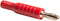 POMONA 5170-2 Banana Test Connector, Plug, Cable Mount, 15 A, 5 kV, Nickel Plated Contacts, Red