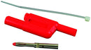 POMONA 6721-2 Banana Test Connector, Plug, Cable Mount, 20 A, 1 kV, Nickel Plated Contacts, Red