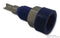 RADIALL R921923000 Banana Test Connector, 2mm, Jack, Panel Mount, 10 A, 250 V, Nickel Plated Contacts, Blue