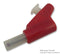 RADIALL R941461600 Banana Test Connector, 4mm, Plug, Cable Mount, 30 A, 750 V, Nickel Plated Contacts, Red
