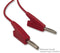 RADIALL R948151000 Test Lead, 4mm Banana Plug to 4mm Banana Plug, Red, 1 m