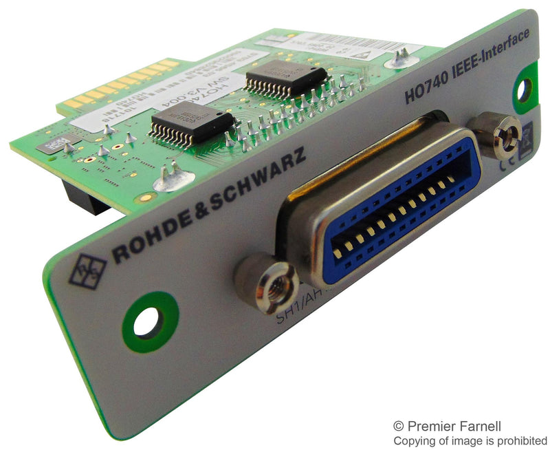 ROHDE & SCHWARZ HO740 Test Accessory, IEEE-488 (GPIB) Interface Card, HMO3000 Series Mixed Signal Oscilloscopes