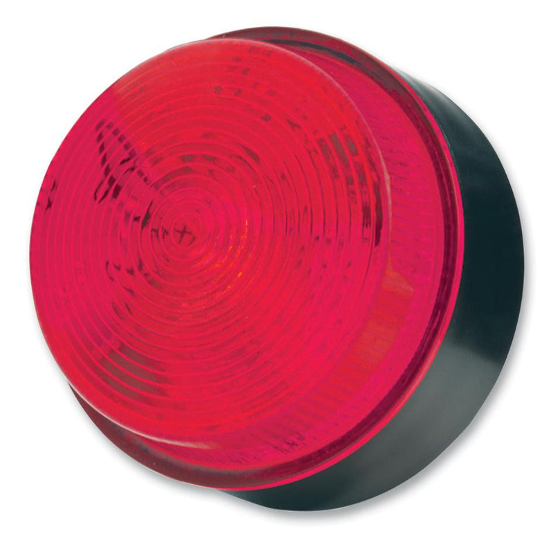 MOFLASH SIGNALLING X80-01-02 Beacon, Xenon, Red, Flashing, 30VDC, IP67, 76mm Dia., 50mm Height