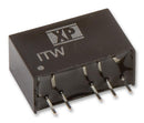 XP POWER ITW2412S Isolated Board Mount DC/DC Converter, Regulated, 2 Output, 1 W, 12 V, 42 mA, -12 V, 42 mA
