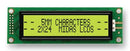 MIDAS MC22405A6WK-SPTLY-V2 Alphanumeric LCD, 24 x 2, Black on Yellow / Green, 5V, Parallel, English, Euro, Transflective