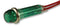 CAMDENBOSS IND5032405-240-T/GRN Neon Indicator, 240 V, Wire Leaded, Green, 8 mm, Dome, 0.8 mA