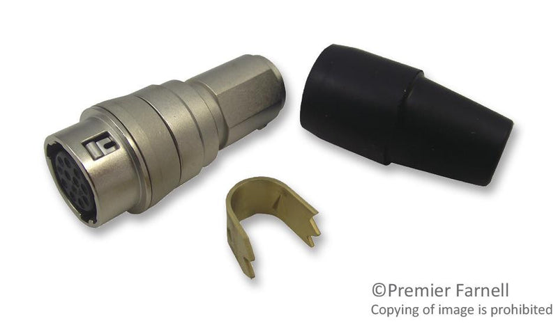 HIROSE(HRS) HR10A-10J-12S(73) Circular Connector, HR10 Series, Cable Mount Receptacle, 12 Contacts, Solder Socket, Push-Pull