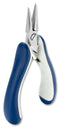 IDEAL-TEK E6023 CRBG Length Long Snipe Nose Pliers, 145mm, Smooth Jaw, Bi-Component ESD Safe Handle