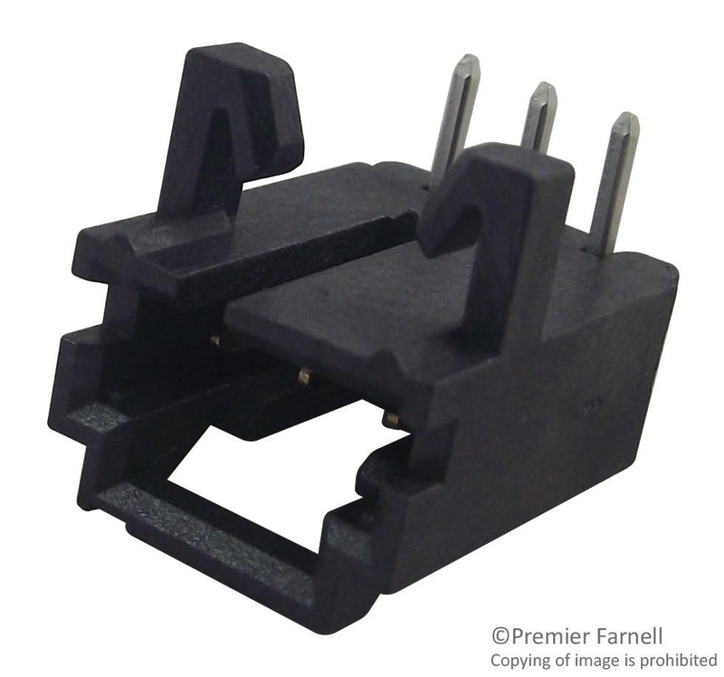 AMP - TE CONNECTIVITY 5-103673-2 Wire-To-Board Connector, 2.54 mm, 3 Contacts, Header, AMPMODU MTE Series, Through Hole, 1 Rows