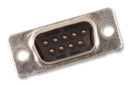 FCT - A MOLEX COMPANY F09P15-K49 D Sub Connector, 9 Contacts, Plug, DE, Steel Body, IDC / IDT