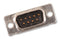 FCT - A MOLEX COMPANY F09P15-K49 D Sub Connector, 9 Contacts, Plug, DE, Steel Body, IDC / IDT