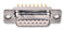 FCT - A MOLEX COMPANY F15S1G1 D Sub Connector, 15 Contacts, Receptacle, DA, Steel Body, Through Hole