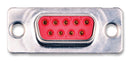 FCT - A MOLEX COMPANY F09SA-K700 Standard D Sub Connector, 9 Contacts, Receptacle, DE, Brass Body, Solder