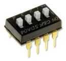 C & K COMPONENTS SDA04H1BD DIP / SIP Switch, 4 Circuits, SPST, Through Hole, SDA Series, DIP, 5 V