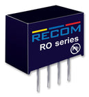 RECOM POWER RO-0505S/P Isolated Board Mount DC/DC Converter, Econoline, 1 Output, 1 W, 5 V, 200 mA