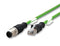 METZ CONNECT 142M4D15010 Sensor Cable, Ethernet, M12 Plug, 4 Way, RJ45 Plug, 1 m, 39.37 "