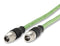METZ CONNECT 142M2X11010 Sensor Cable, Ethernet, M12 Plug, 8 Way, M12 Plug, 8 Way, 1 m, 39.37 "