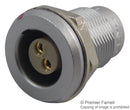 LEMO EGG.0T.302.CLL Circular Connector, 0T Series, Panel Mount Receptacle, 2 Contacts, Solder Socket, Push-Pull