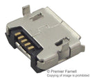 GCT (GLOBAL CONNECTOR TECHNOLOGY) USB3135-30-A USB Connector, Micro USB Type B, USB 2.0, Receptacle, 5 Ways, Surface Mount, Right Angle