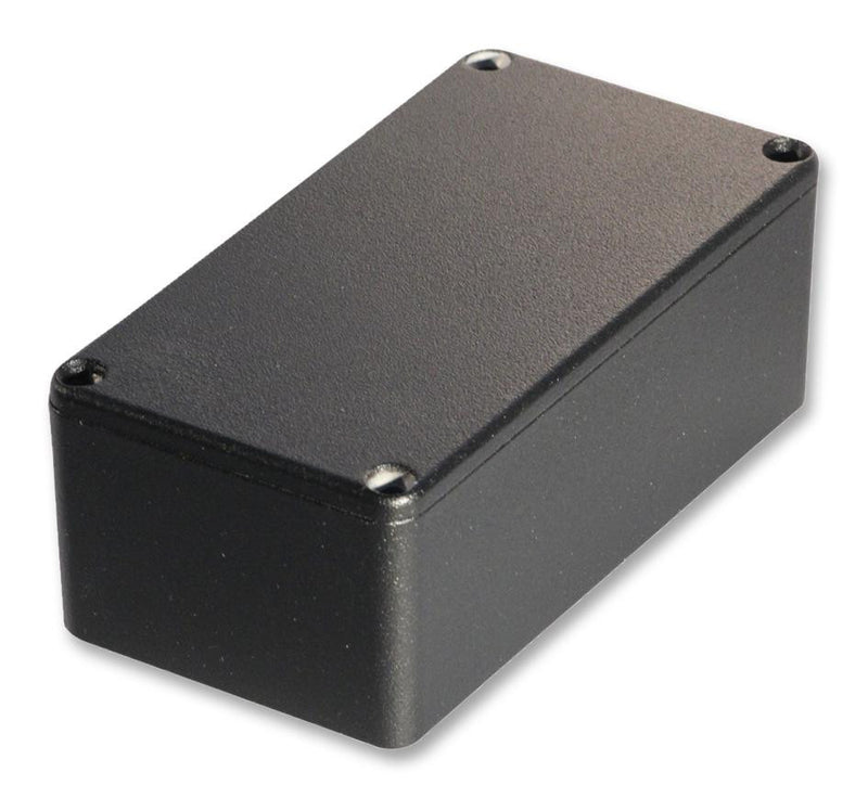HAMMOND 1590BSBK Enclosure, Shielded, Diecast, IP54, Instrument, 42 mm, 60.5 mm, 112 mm, Aluminium Alloy, Black