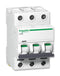 SCHNEIDER ELECTRIC A9F53316 Thermal Magnetic Circuit Breaker, iC60H Series, 440 VAC, 133 VDC, 16 A, 3 Pole, DIN Rail