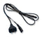 VOLEX 2155H Mains Power Cord, Mains Plug, Aus/NZ, Piggy-back, IEC 60320 C7 (Figure 8), 5.9 ft, 1.8 m, Black