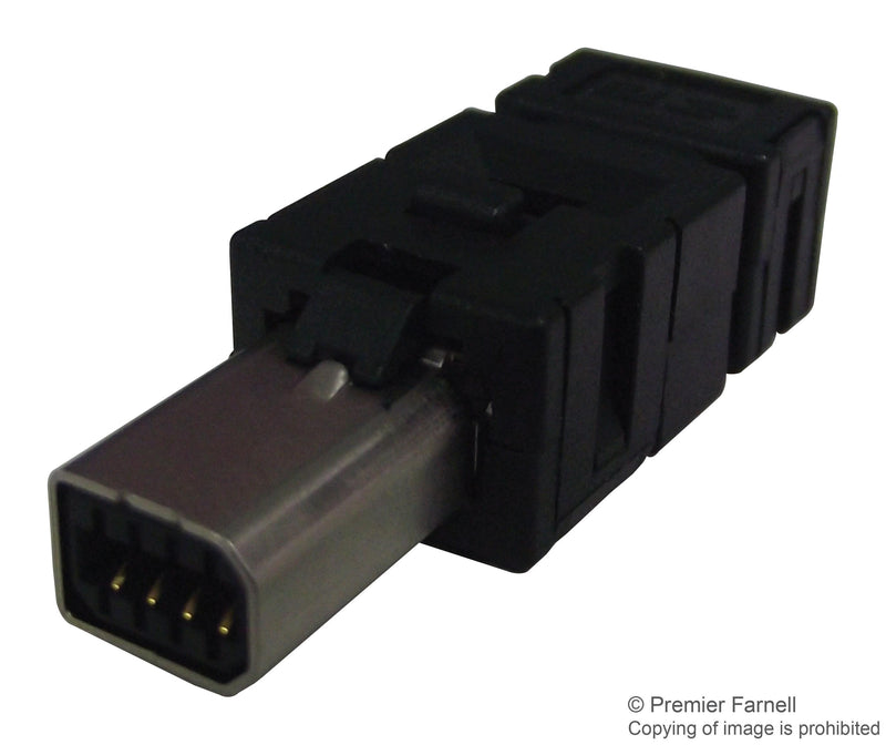 TE CONNECTIVITY 2201855-3 Modular Connector, Mini I/O, Plug, 8 Contacts, 8 Ways, 1 Ports