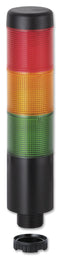 WERMA 69821075 Signal Tower, Kompakt, 3 Tiers, Green, Yellow, Red, Steady, 37.5mm Dia., 24VDC, 24VAC, IP65