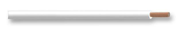 PRO POWER PP000480 Wire, 2491X, H05V-K, PVC, White, 0.75 mm&sup2;, 328 ft, 100 m