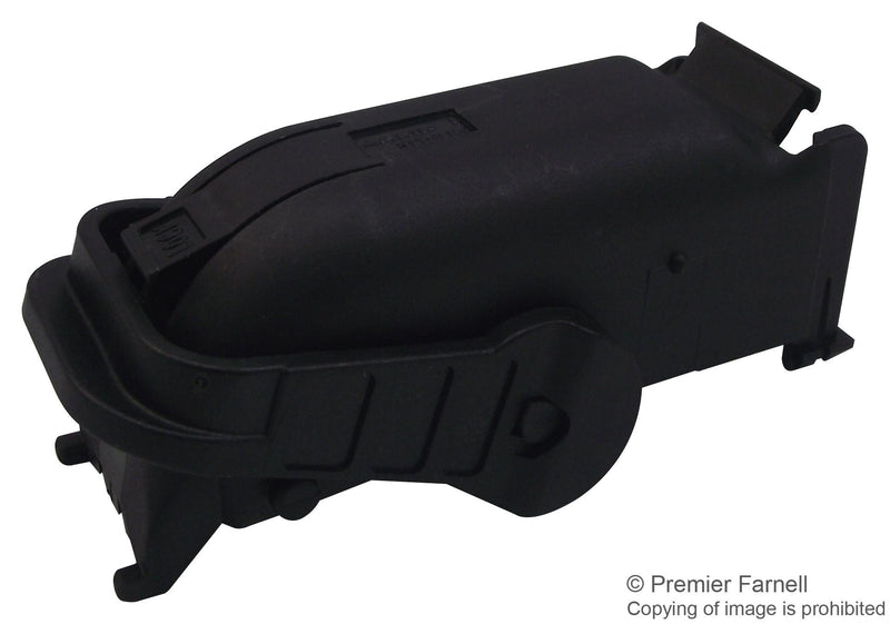 TE CONNECTIVITY 1473250-1 Heavy Duty Connector Hood, MQS Series, 90&deg;, PBT (Polybutylene Terephthalate) Body