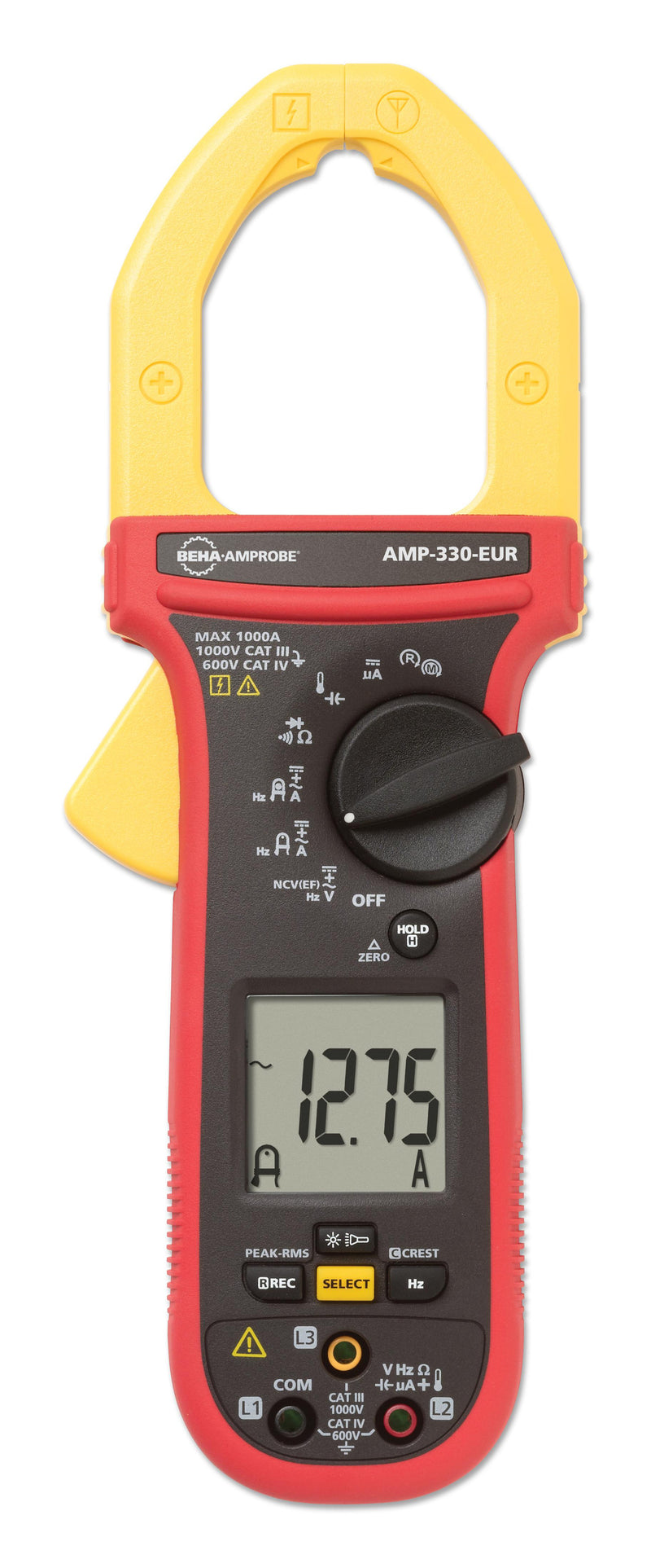 BEHA-AMPROBE AMP-330-EUR DIGITAL CLAMP METER, 3-5/6 DIGIT, AUTO